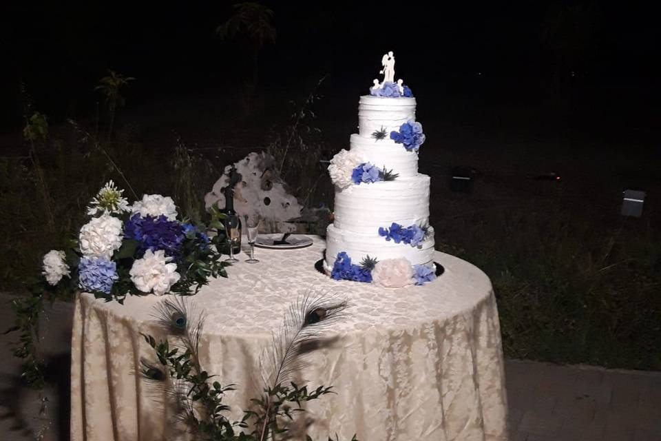 Wedding cake outside