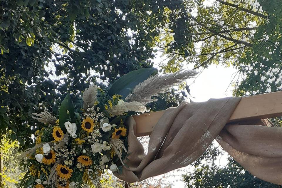 Wedding ceremony outside