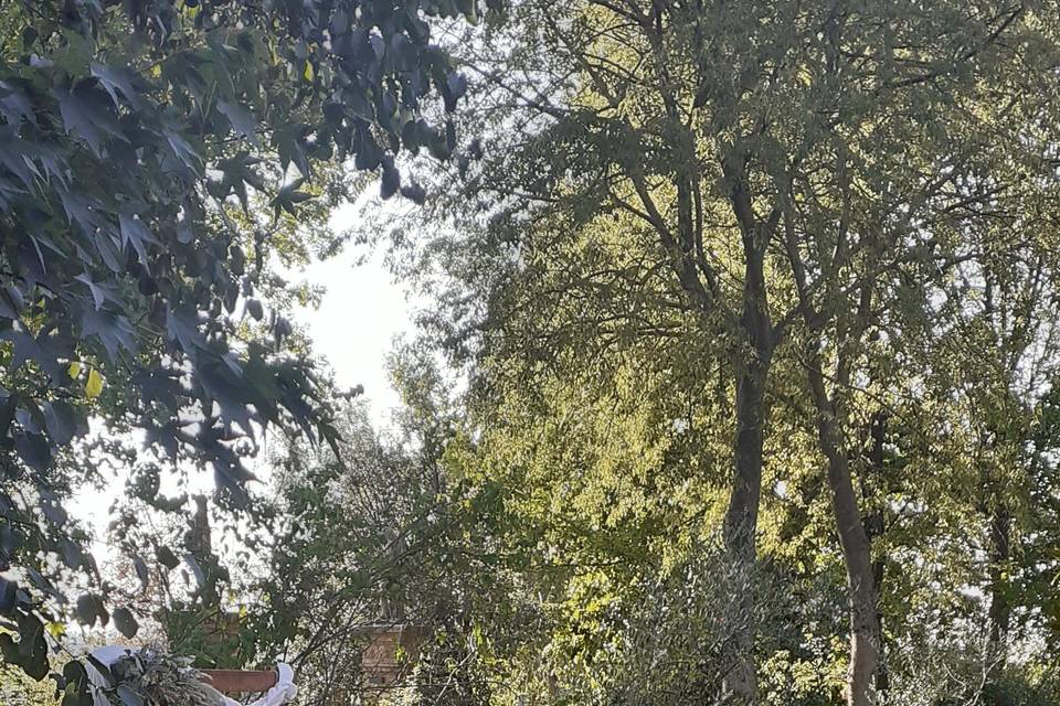 Wedding ceremony outside