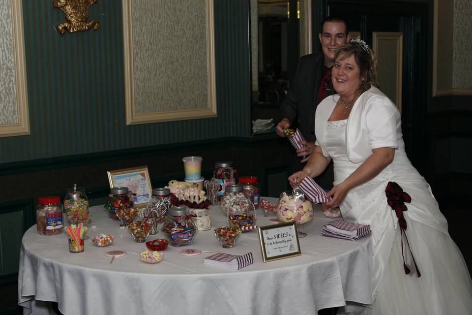 Wedding candy buffet