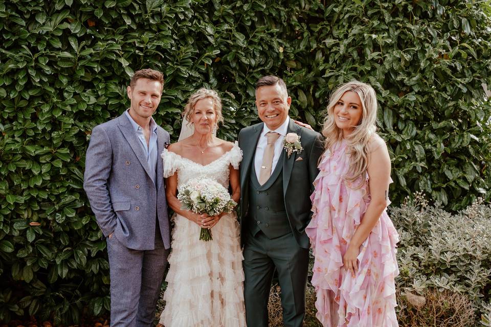 Actress Lorraine Stanleys wedd