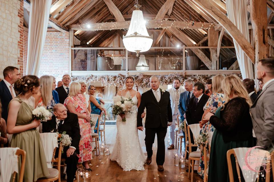 Bride and her dad