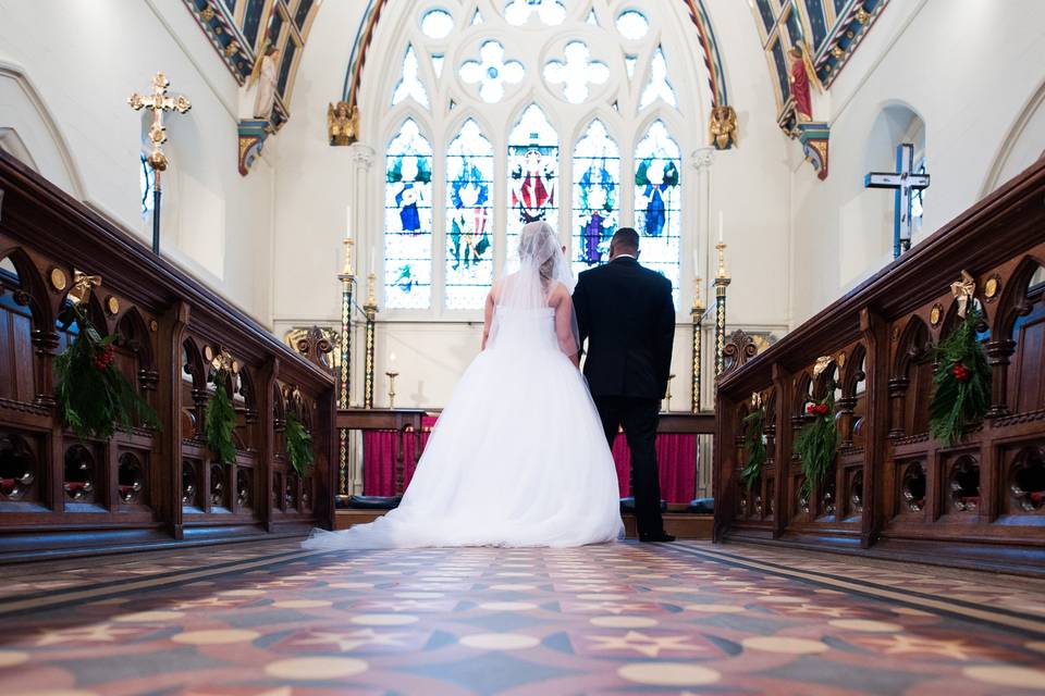 A church wedding