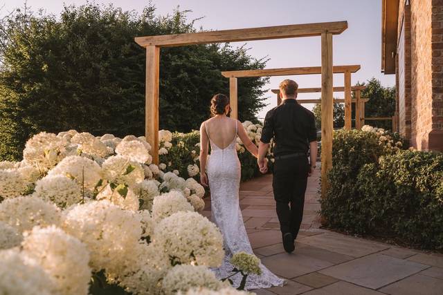 Beautiful bridal bun