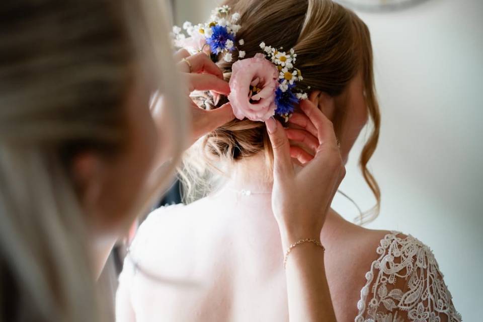 Beautiful bridal updo