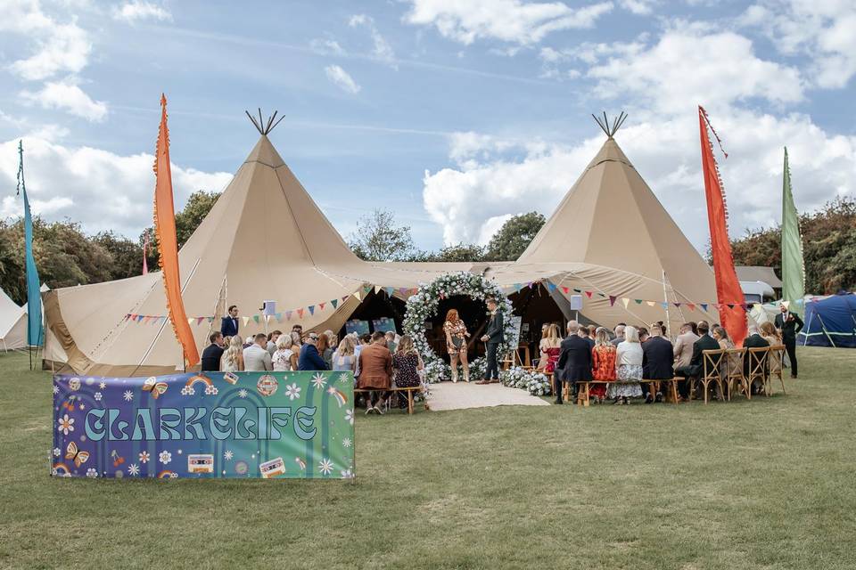 Festival wedding