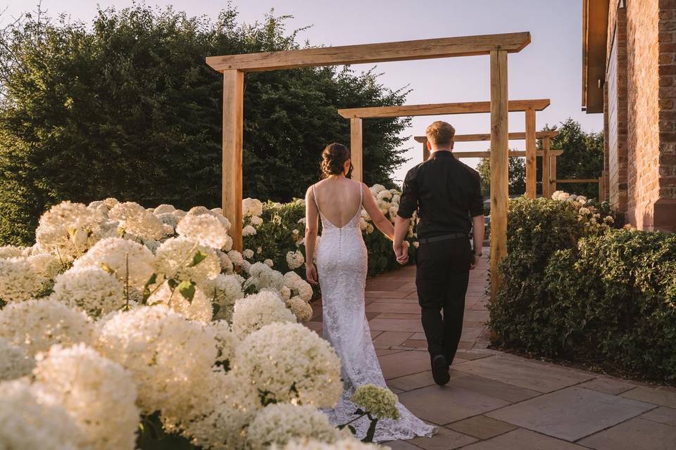 Beautiful bridal bun