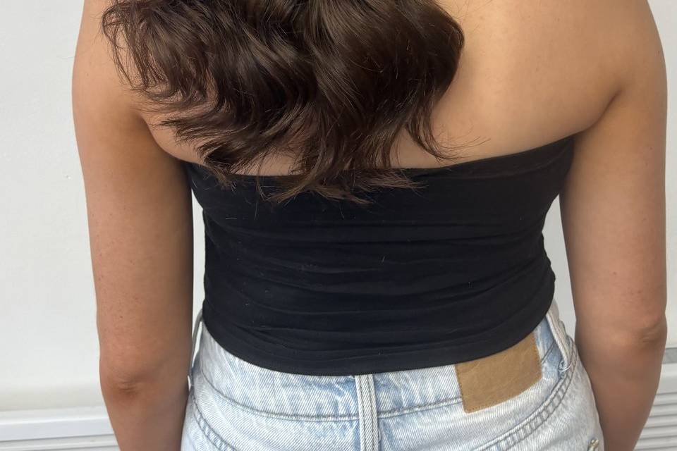 Half updo
