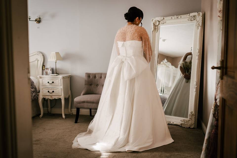 Stunning bridal bun