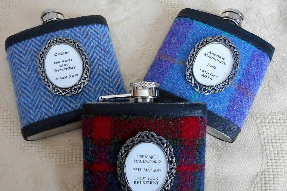 Celtic personalized flasks