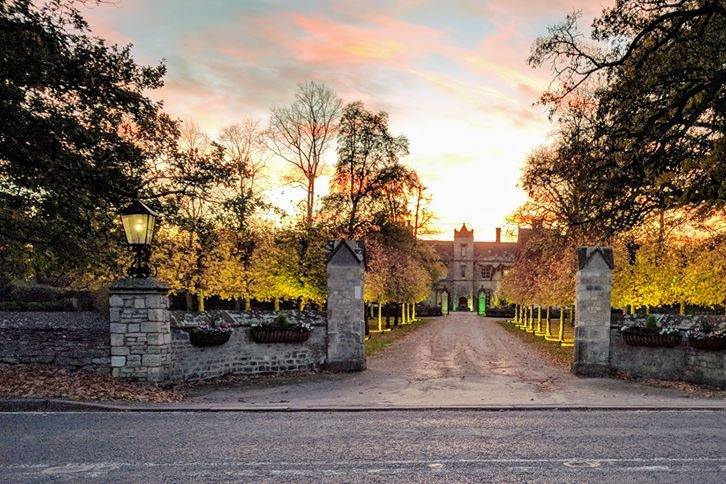 Tree lined entrance