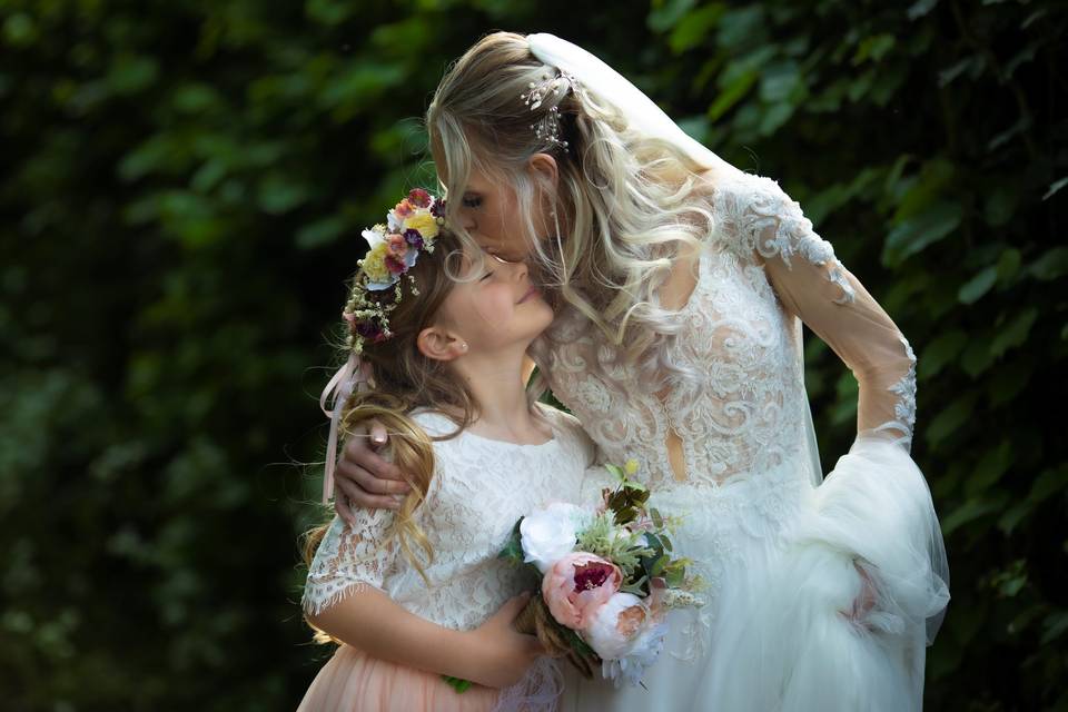 Bride with her daughter