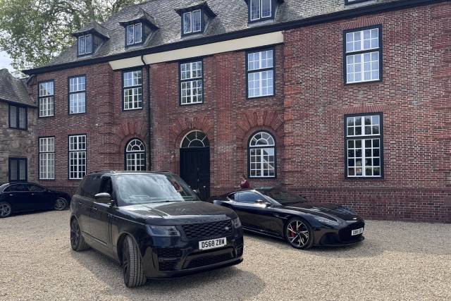 Range Rover and Aston Martin