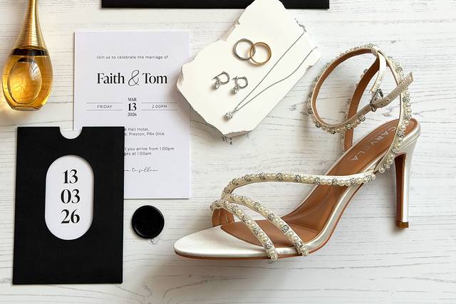 Black and white save the dates