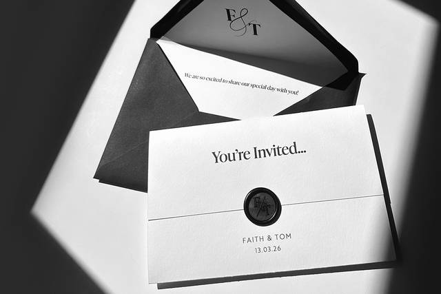 Black & White Invitations