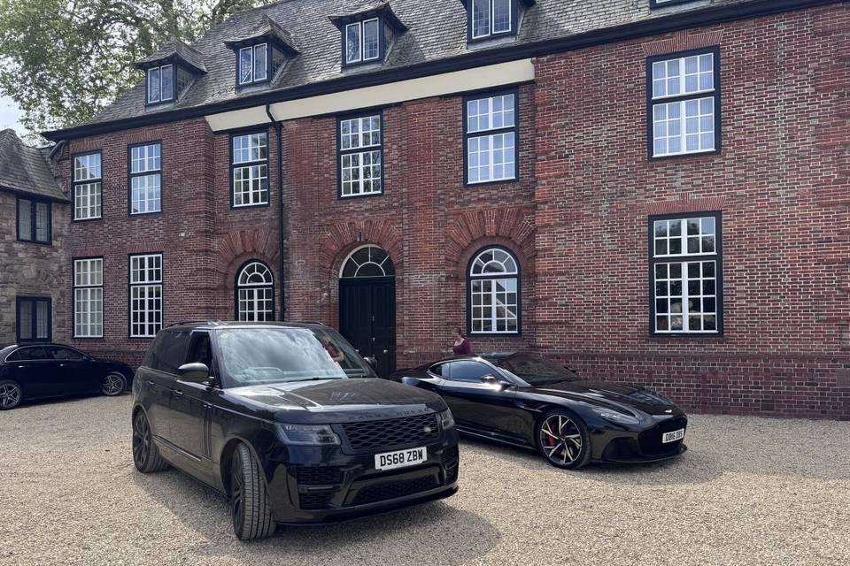 Range Rover and Aston Martin