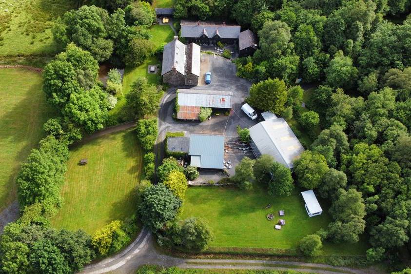 Wedding barn and cottages