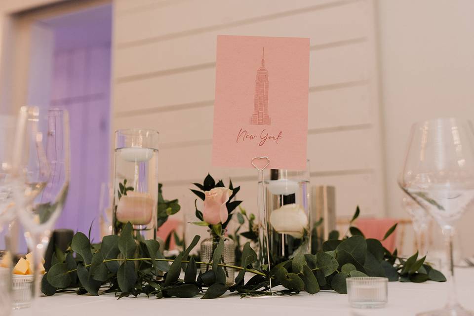 Pink NYC sketch table name
