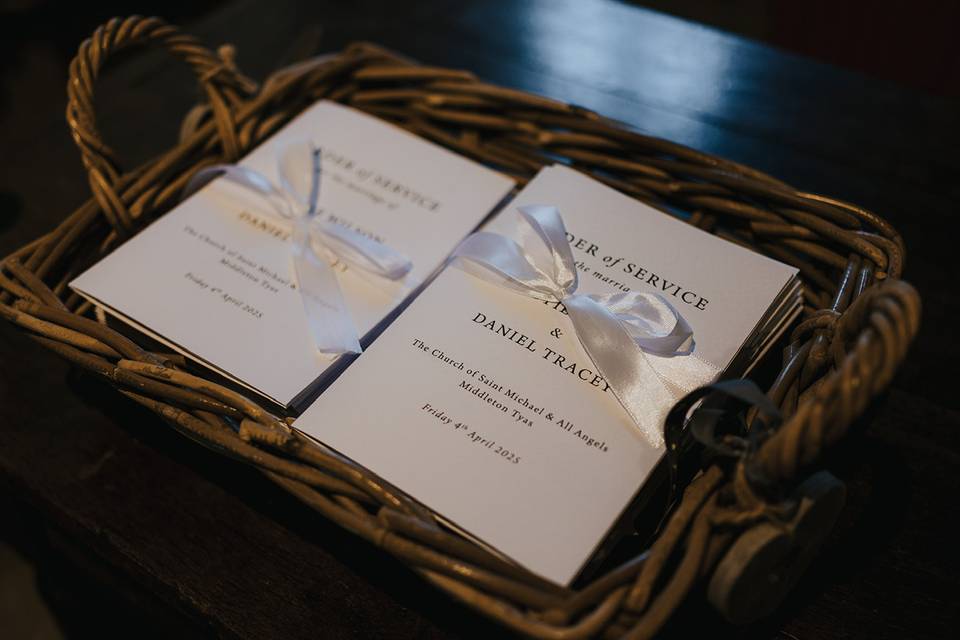 Order of service