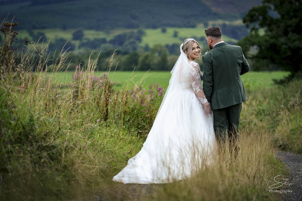 Wedding couple portrait