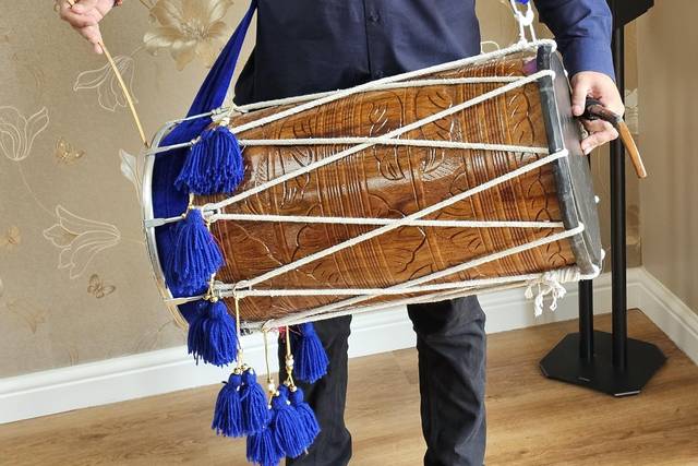 Professional dhol player