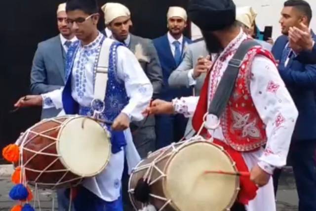 Professional dhol player