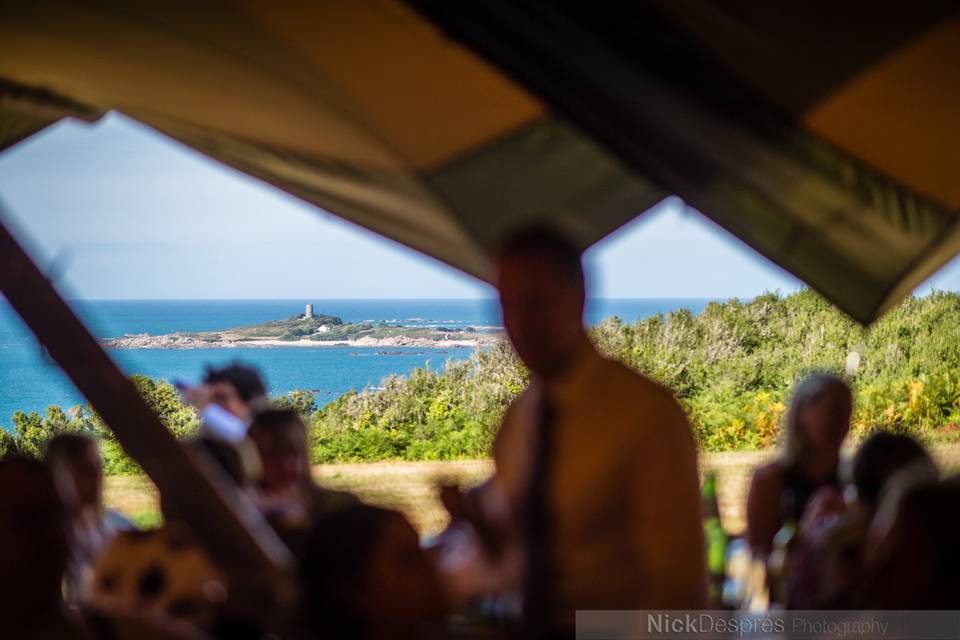 Guernsey south coast tipi wed