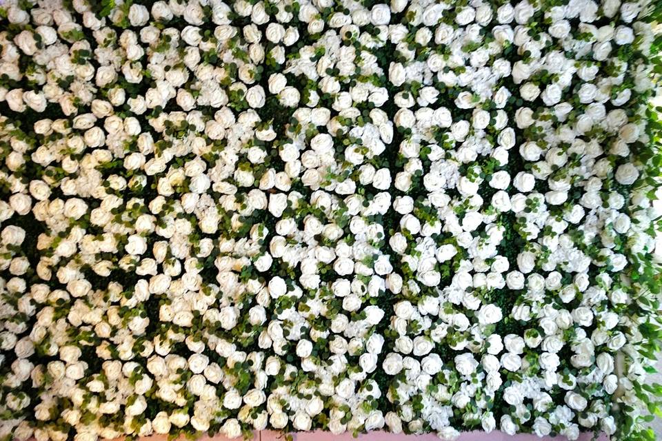 Flower wall backdrop