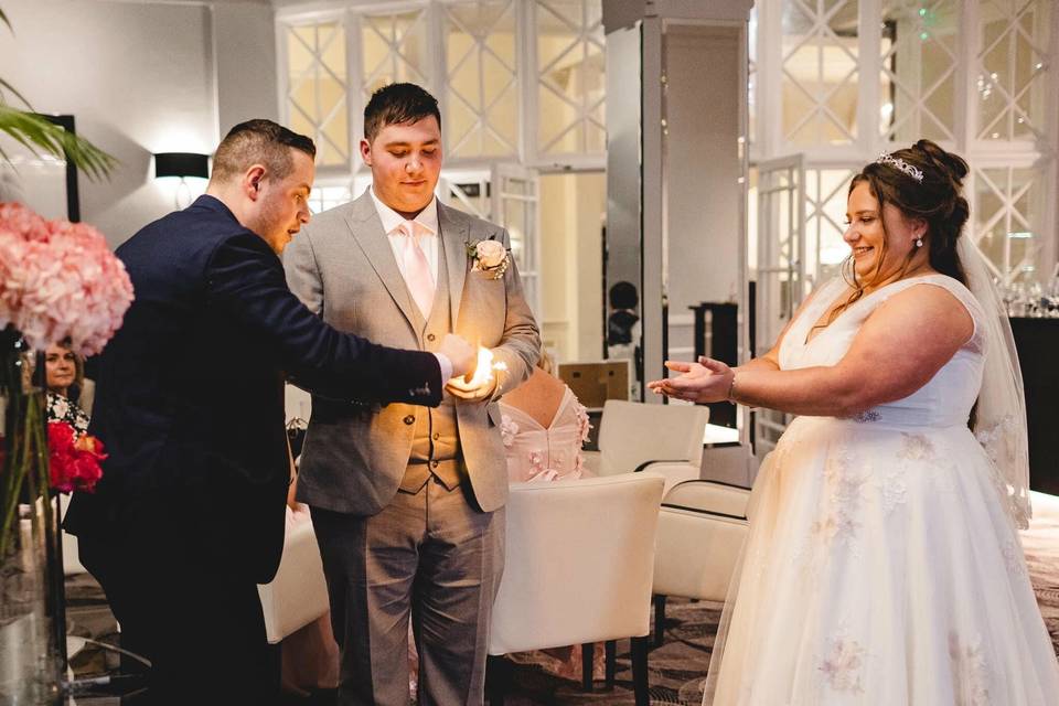 Magic for the happy couple