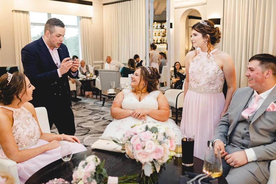 Entertaining the bride