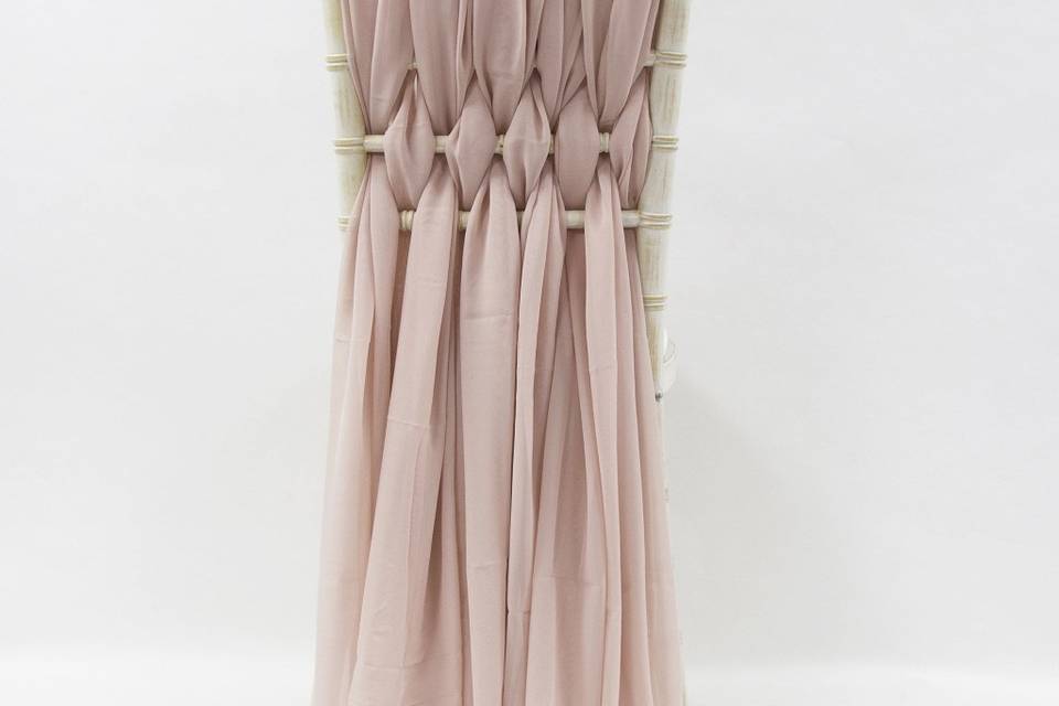 Pale pink weaved sashes