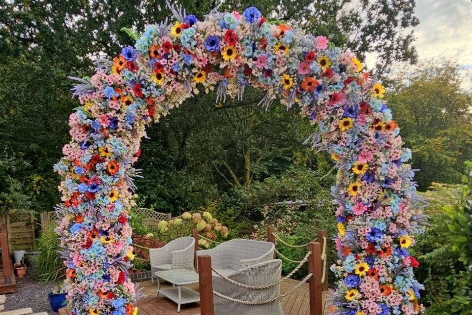 Wildflower arch 8ft