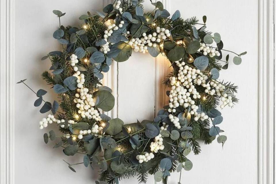 White berries and Eucalyptus