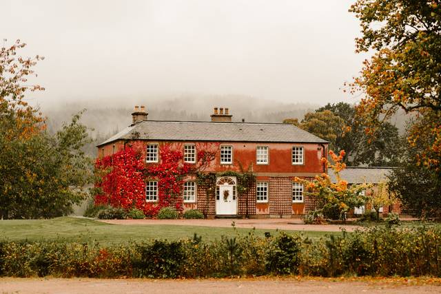 Ballogie House in Autumn