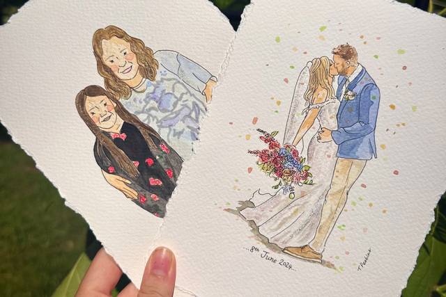 Wedding and guests