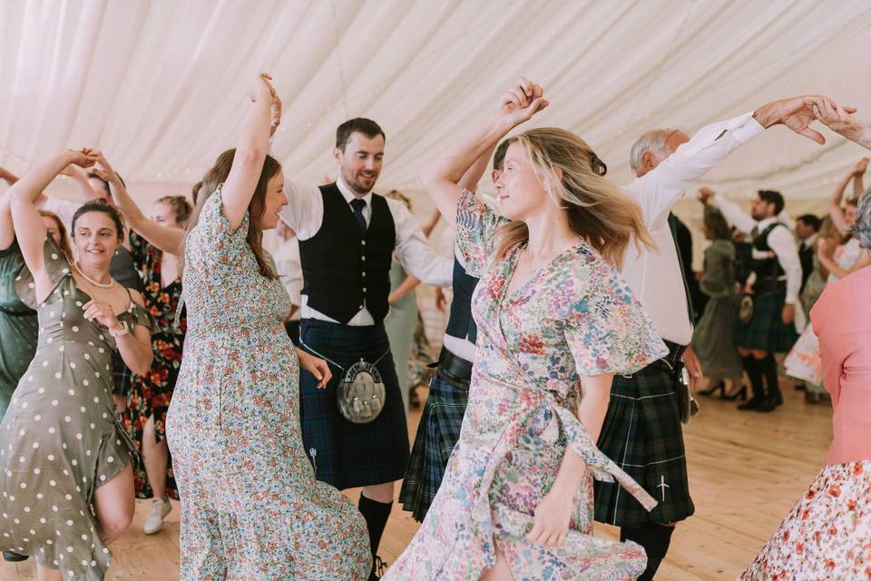 Ceilidh in the Marquee