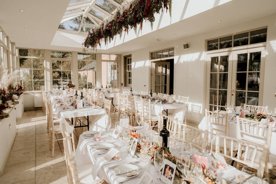Orangery wedding breakfast