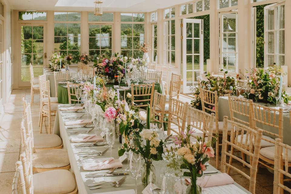 Orangery set up