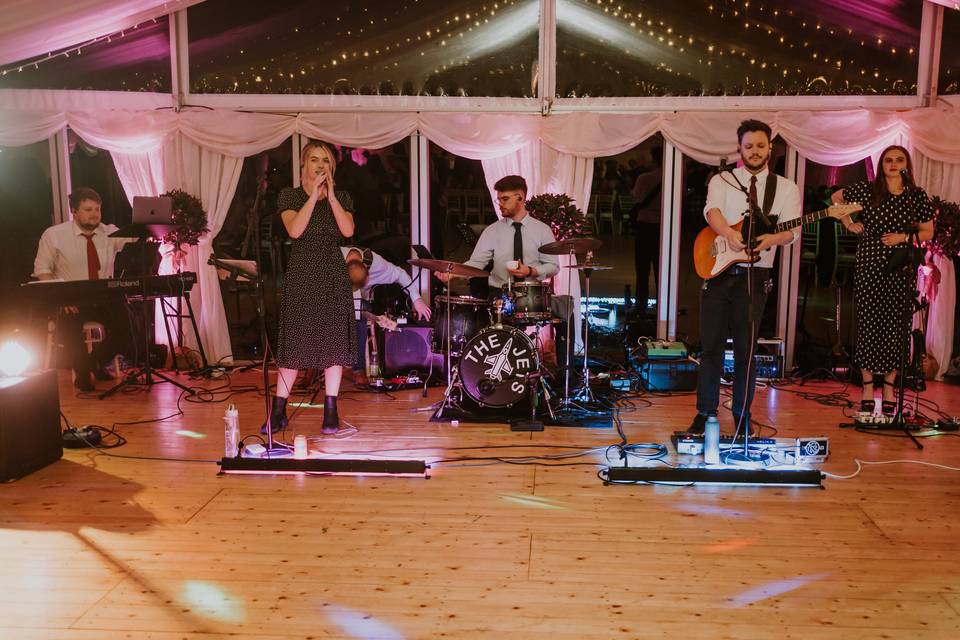 Band in Marquee