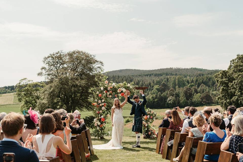 Ceremony on the lawn