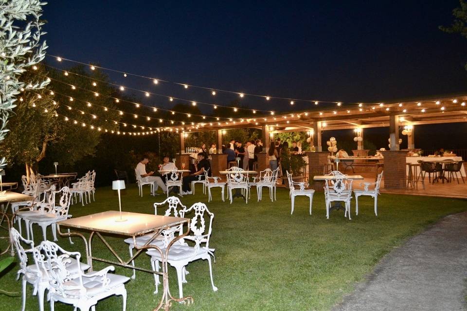 Terrace by night