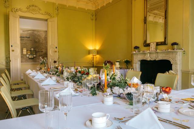 Intimate wedding breakfast
