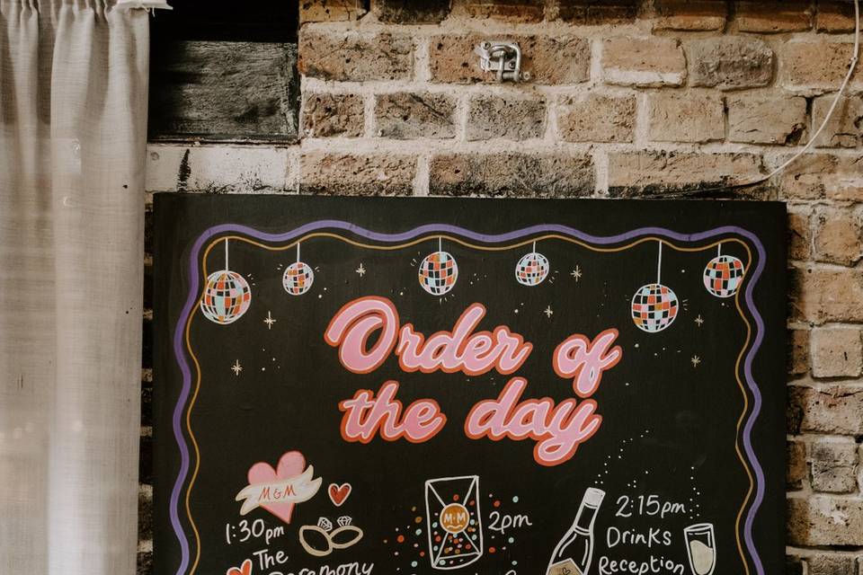 Chalk Board Design