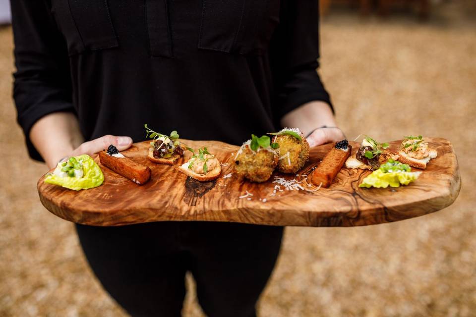 Canapés served in the day