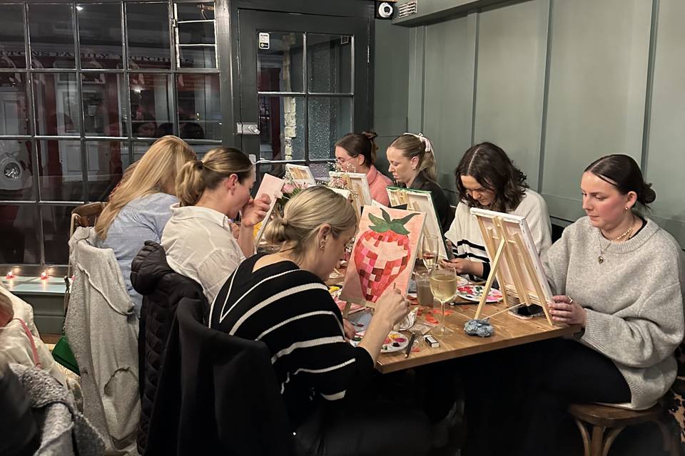 A private group Sip and Paint