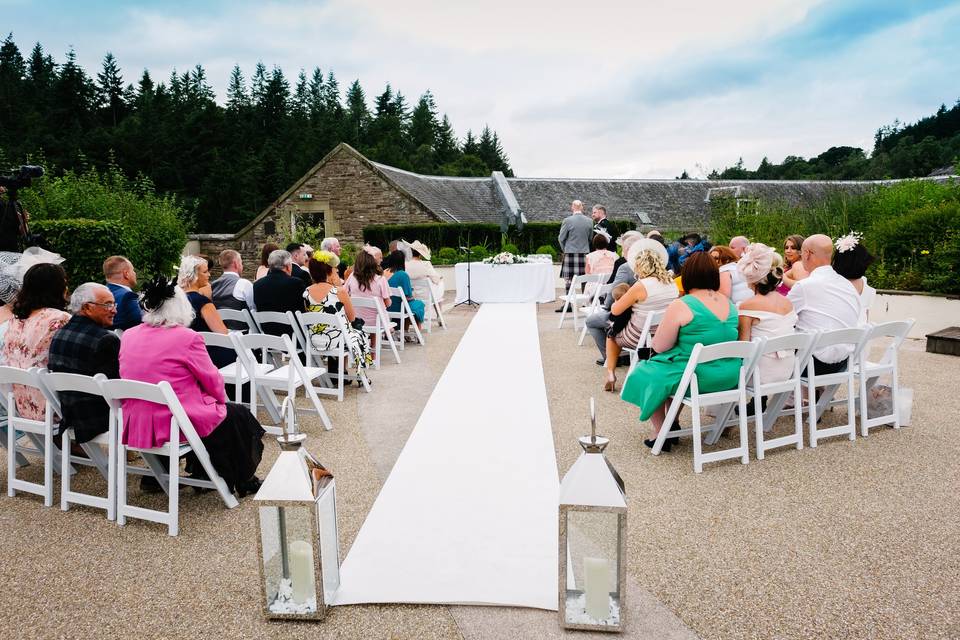 Roof top ceremony