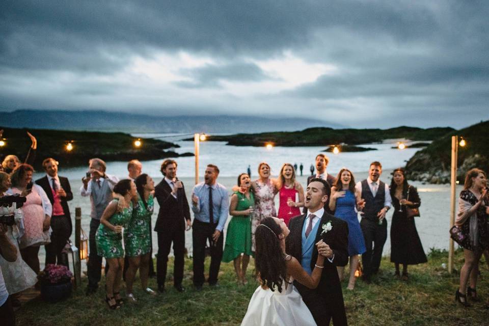 Donegal beach wedding