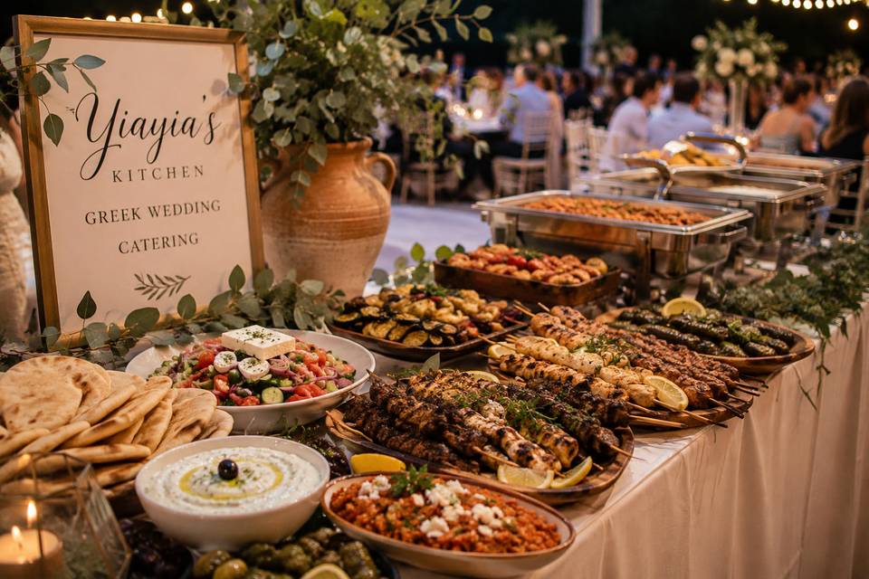 Luxury Greek Catering Event