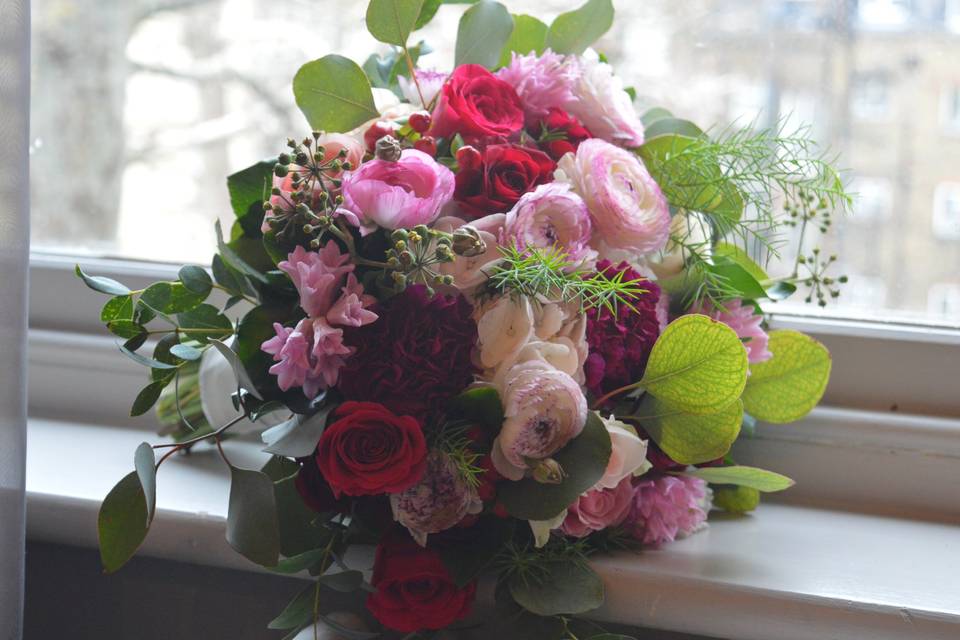 Bridal bouquet winter wedding