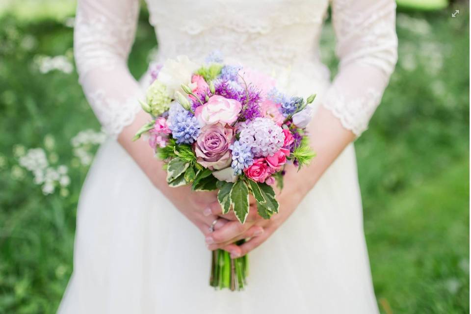 Spring wedding bouquet